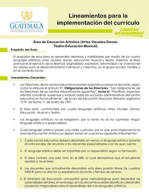 11 Lineamientos Para La Implementación Del Currículo