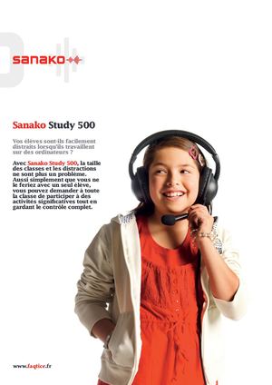 Brochure Faqtice Sanako Study 500 HR