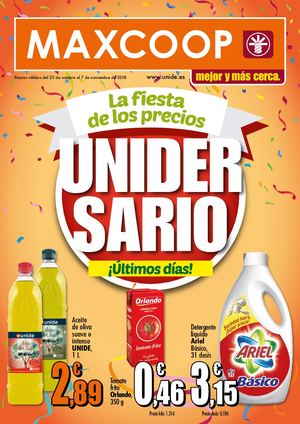 UNIDE - 2018/11/07 - Catálogo MAXCOOP - Canarias
