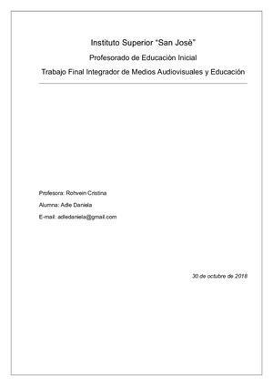 Trabajo Final De Medios Audiovisuales