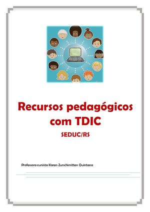 Recursos Pedagógicos com TDIC