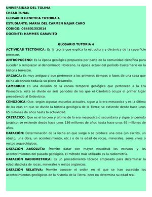 Glosario Genetica Tutoria 4