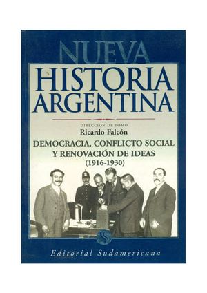 Nueva Historia Argentina Tomo 6