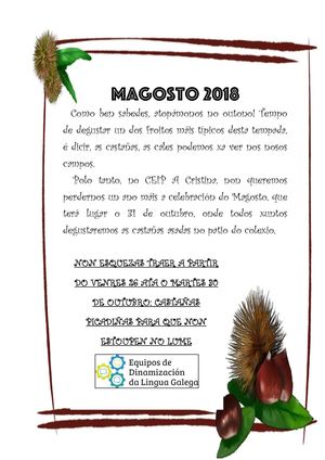 Díptico, Magosto 2018