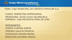 Exposicion Caja Metropolitana (Avance)