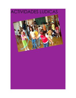 Actividades Lúdicas con niños y jóvenes