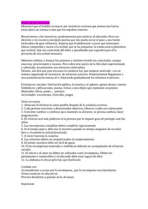 Teoría De Los Incentivos