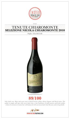 Tenute Chiaromonte - Selezione Nicola Chiaromonte 2010 - Gioa Del Colle Primitivo
