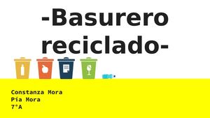Basurero Reciclado