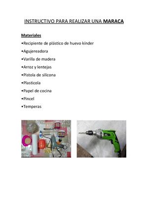 Instructivo: Como hacer una maraca