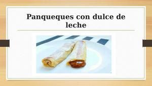 Receta de panqueques con dulce de leche