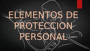 Elementos De Proteccion Personal