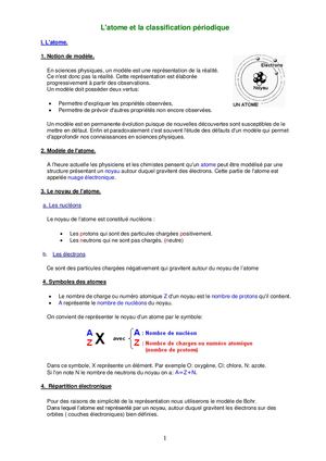 Organisation Et Transformation De La Matière (3ème)