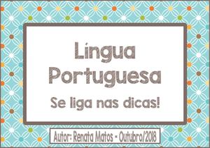Língua Portuguesa - Se liga nas dicas