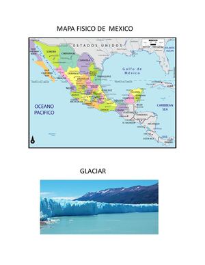 Mapa Fisico De Mexico