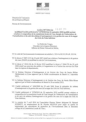 Arrêté Du 18 Avril 2016 Modifiant La Composition De La Cle Du Sage Gti Ap 877 2016