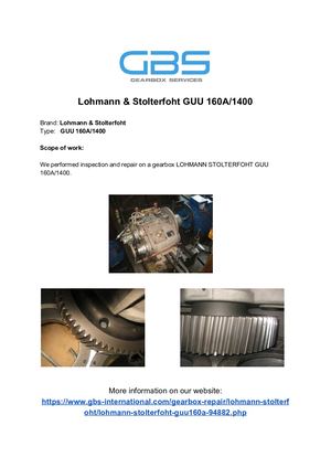 Lohmann & Stolterfoht GUU 160A%2F1400