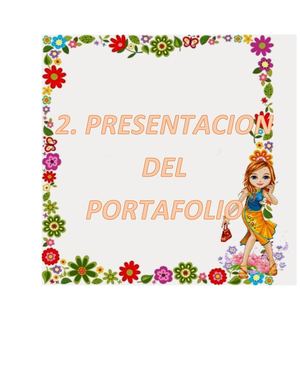 Presentación Del Portafolio