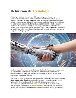 Que Es Tecnologa