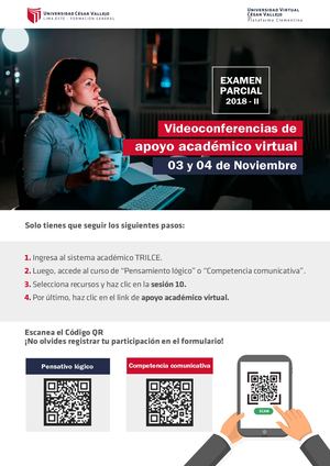 Afiche Apoyo Académico Virtual