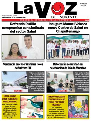 Diario La Voz del Sureste 31-10-2018