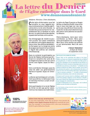 Lettre du Denier - Automne 2018