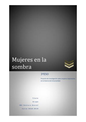 Mujeres En La Sombra Pdf