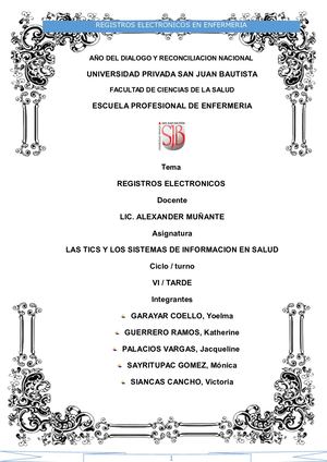 Registro Electronico De Enfermeria