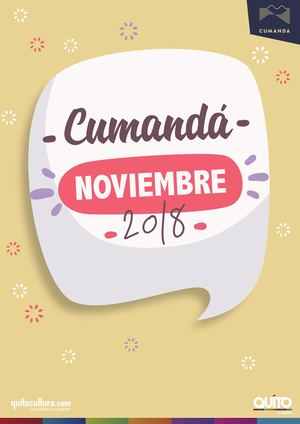 Agenda Cumandá - Noviembre 2018
