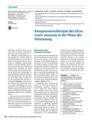 05 Kompressionstherapie Des Ulcus Cruris Venosum In Der Phase Der Entstauung