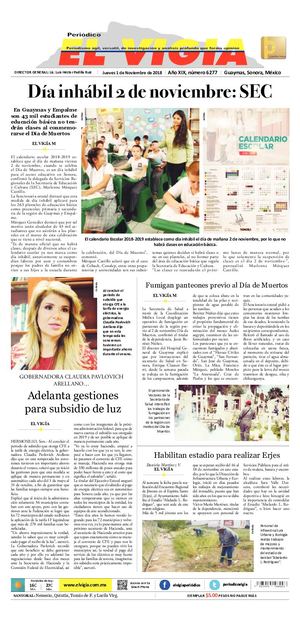 1 de noviembre del 2018