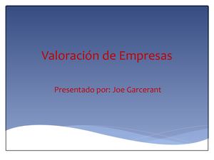 Presentaciones Valoracion