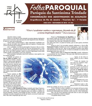 Folha Paroquial da Santíssima Trindade - Novembro/2018