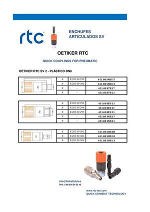 OETIKER SV 2 - PLASTICO DN8