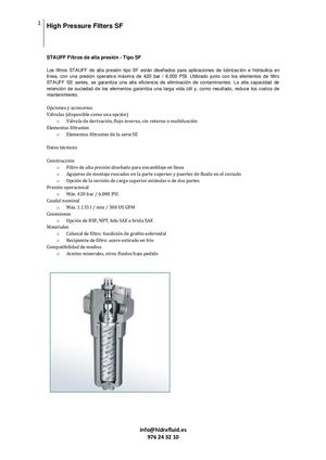 FILTRO PRESION STAUFF SF