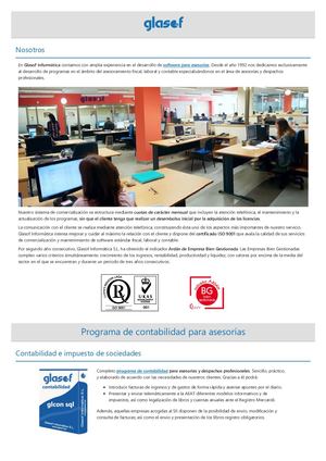 Programas y software para asesorías | Glasof