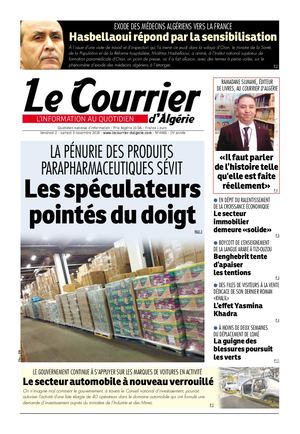 Le Courrier D'Algérie Du Samedi 3 Novembre 2018