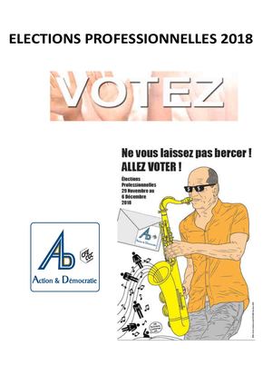 Action et Démocratie élections Nationales 2018