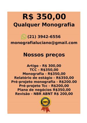 Tcc & Monografia Por 349,99  Whatsapp (21) 974111465 Editoracaoservicos@gmail Com (98) .