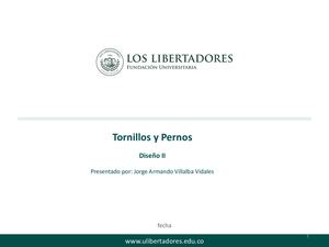 Tornillos Y Pernos Rigidez