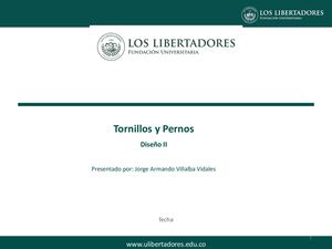 Tornillos Y Pernos Rigidez