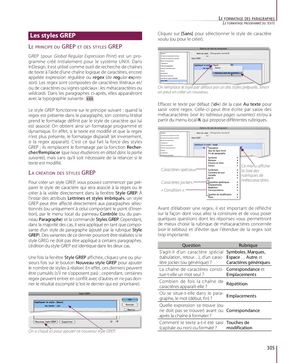 Partie 4 - Chapitre 3 - Les styles GREP - Extrait