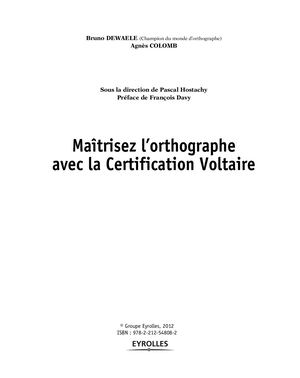Table des matières