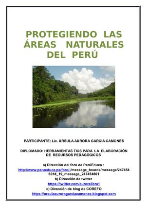 Protegiendo Las Áreas Naturales Del Perú