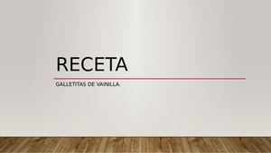 Receta Galletitas De Vainilla, Yamila Flores 3°2° Tics