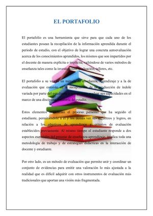 Presentación Del Portafolio