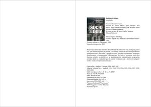 Anthony Giddens Cultura Sociedad E Individuo