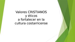 Valores Religiosos Y éticos, Buena Práctica