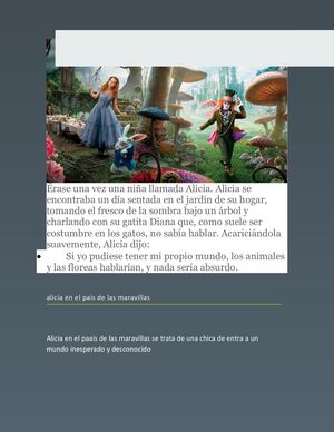 Alicia En El Pais De Las Maravillas