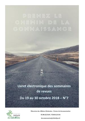 Sommaire N°7 du 19 au 30 octobre 2018